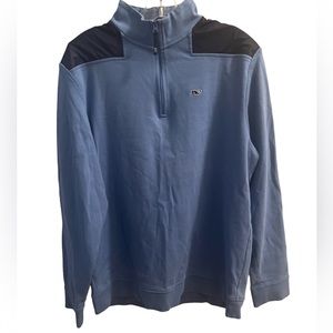 Vineyard Vines Men’s Shirt Sweatshirt Mariner Size Medium 1/2 Zip Blue
